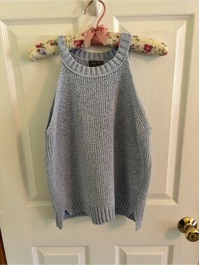 J. Crew Point Sur Light Blue Knit Tank Top